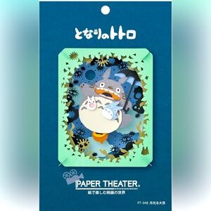 My Neighbor Totoro Paper Theater Craft - Totoro Illuminated by the Moon
